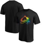 NHL Black Colorado Avalanche Team Pride Logo T-Shirt
