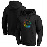 NHL Black Vancouver Canucks Team Pride Logo Pullover Hoodie