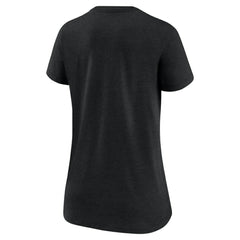 MLB Miami Marlins Nike Women's Authentic Collection Tri-Blend V-Neck T-Shirt