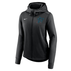 MLB Miami Marlins Nike Women's Authentic Collection Baseball Performance Full-Zip Hoodie