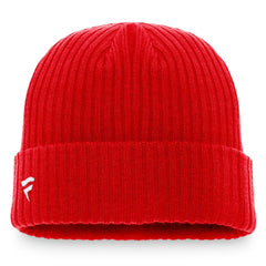 NHL Red Ottawa Senators Fanatics Core Primary Logo Cuffed Knit Hat