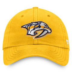 NHL Gold Nashville Predators Fanatics Core Primary Logo Adjustable Hat