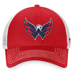 NHL Red/White Washington Capitals Fanatics Core Primary Logo Trucker Adjustable Hat