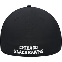 NHL Black Chicago Blackhawks Fanatics Core Primary Logo Flex Hat