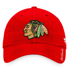NHL Red Chicago Blackhawks Fanatics Women's Core Primary Logo Adjustable Hat