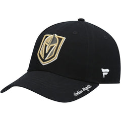 NHL Black Vegas Golden Knights Fanatics Women's Core Primary Logo Adjustable Hat