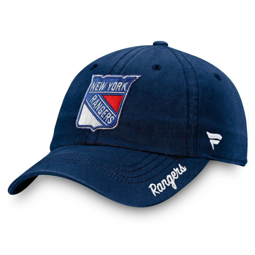 NHL Navy New York Rangers Fanatics Women's Primary Logo Adjustable Hat