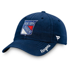 NHL Navy New York Rangers Fanatics Women's Primary Logo Adjustable Hat