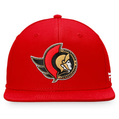 NHL Red Ottawa Senators Fanatics Core Primary Logo Fitted Hat