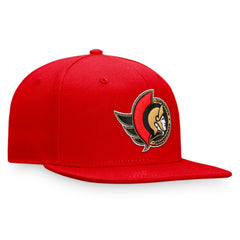 NHL Red Ottawa Senators Fanatics Core Primary Logo Fitted Hat