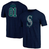 MLB Seattle Mariners Father's Day Greatest Dad Tri-Blend T-Shirt