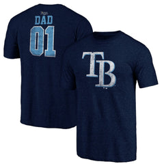 MLB Tampa Bay Rays Father's Day Greatest Dad Tri-Blend T-Shirt