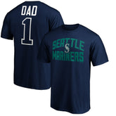 MLB Seattle Mariners Father's Day #1 Dad T-Shirt