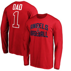 MLB Los Angeles Angels Father's Day #1 Dad Long Sleeve T-Shirt