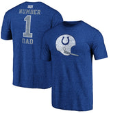 #1 Dad Team Logo T-Shirt - Indianapolis Colts