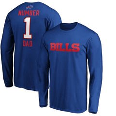 #1 Dad Long Sleeve Team Logo T-Shirt - Buffalo Bills