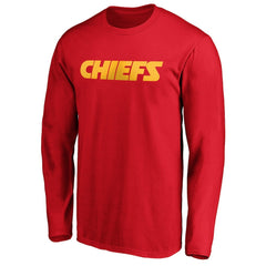 #1 Dad Long Sleeve Team Logo T-Shirt - Kansas City Chiefs