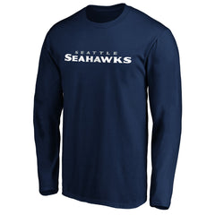 #1 Dad Long Sleeve Team Logo T-Shirt - Seattle Seahawks