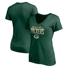 Women's Nostalgia V-Neck T-Shirt - Green Bay Packers