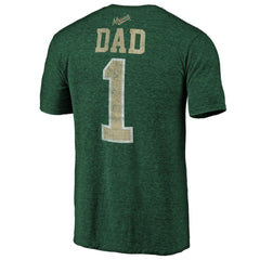 NHL Green Minnesota Wild Greatest Dad Tri-Blend T-Shirt