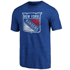 NHL Blue New York Rangers Greatest Dad Tri-Blend T-Shirt