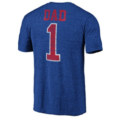 NHL Blue New York Rangers Greatest Dad Tri-Blend T-Shirt