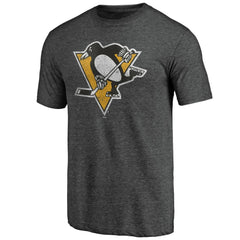 NHL Charcoal Pittsburgh Penguins Greatest Dad Tri-Blend T-Shirt