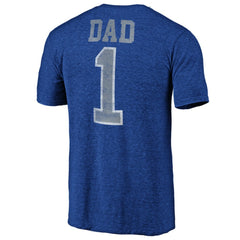 NHL Blue Tampa Bay Lightning Greatest Dad Tri-Blend T-Shirt