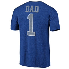 NHL Blue Toronto Maple Leafs Greatest Dad Tri-Blend T-Shirt
