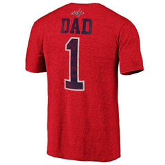 NHL Red Washington Capitals Greatest Dad Tri-Blend T-Shirt