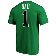 NHL Kelly Green Dallas Stars #1 Dad T-Shirt