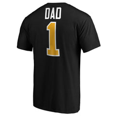 NHL Black Pittsburgh Penguins #1 Dad Logo T-Shirt