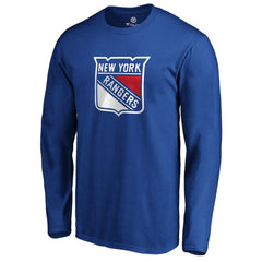 NHL Blue New York Rangers #1 Dad Long Sleeve T-Shirt