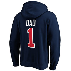 NHL Navy Columbus Blue Jackets #1 Dad Pullover Hoodie