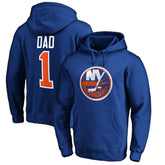 NHL Royal New York Islanders #1 Dad Pullover Hoodie