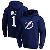 NHL Blue Tampa Bay Lightning #1 Dad Pullover Hoodie