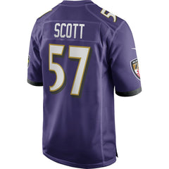 Bart Scott Game Retired Player Jersey - Baltimore Ravens