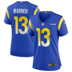 Kurt Warner Women's Game Retired Player Jersey - Los Angeles Rams