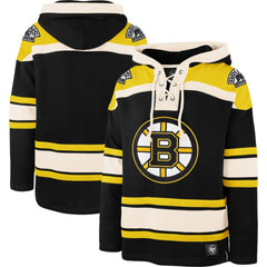 NHL Black Boston Bruins '47 Superior Lacer Hoodie