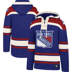 NHL Blue New York Rangers '47 Superior Lacer Hoodie
