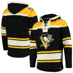 NHL Black Pittsburgh Penguins '47 Superior Lacer Hoodie
