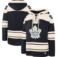 NHL Navy/Cream Toronto Maple Leafs '47 Superior Lacer Pullover Hoodie