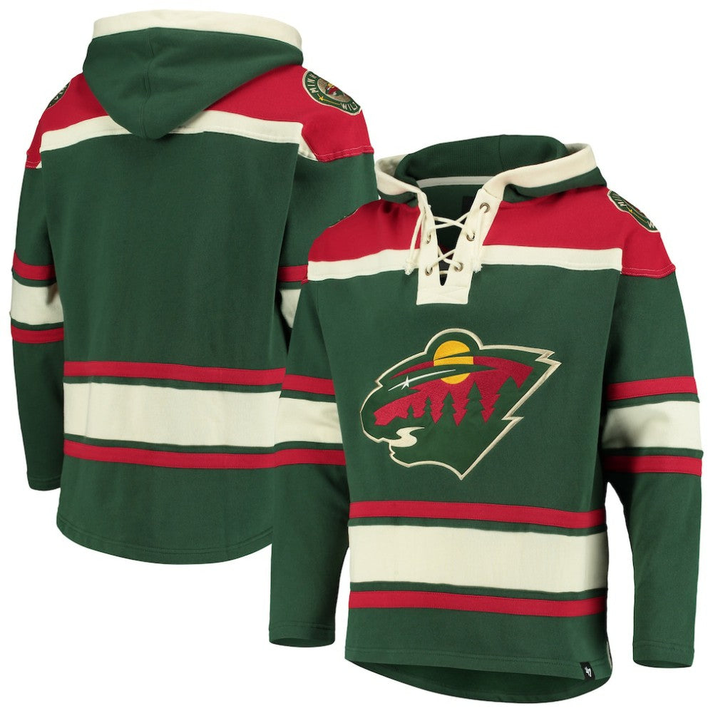 NHL Green Minnesota Wild '47 Superior Lacer Hoodie
