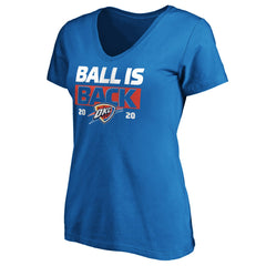 NBA Oklahoma City Thunder Women's Ball Is Back V-Neck T-Shirt