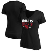 NBA Toronto Raptors Women's Ball Is Back V-Neck T-Shirt