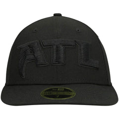 Alternate Logo Black on Black Low Profile 59FIFTY II Fitted Hat - Atlanta Falcons