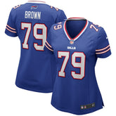 Ruben Brown Women's Game Retired Player Jersey - Buffalo Bills