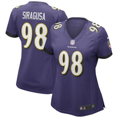 Tony Siragusa Women's Game Retired Player Jersey - Baltimore Ravens