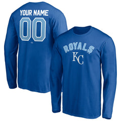 MLB Kansas City Royals Personalized Winning Streak Name & Number Long Sleeve T-Shirt
