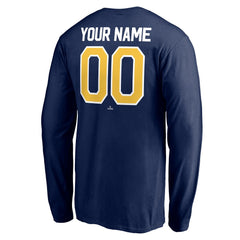 MLB Milwaukee Brewers Personalized Winning Streak Name & Number Long Sleeve T-Shirt